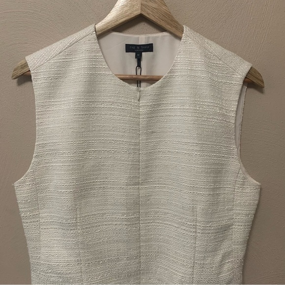 Rag & Bone Women's Roslyn Shift Dress Ivory Size 10 NWT New - Picture 3 of 11